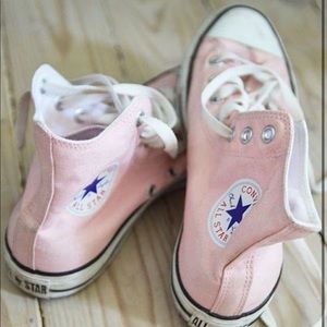 Pastel Pink Converse Hightops